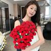 Manta con ramo de rosas del Día de San Valentín, Manta terminada, Flores tejidas a mano, Manta de regalo para novia, Manta de rosas al por mayor
