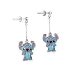 Amazon Transfronterizo Producto Nuevo Dibujo Animado Lindo Diamante Goteo de Aceite Oso Azul Collar Moda Europea y Americana Colgante Regalo