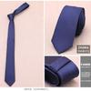 Corbata de hombre 5CM lisa coreana super estrecha rojo grande vino tinto negro azul marino gris plateado gris oscuro