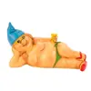 Adornos de regalo de Navidad, decoraciones de jardín, gnomos, manualidades de resina, estatuas de gnomos de dibujos animados, anciano con barba blanca