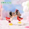 Nueva pareja de dibujos animados micro paisajismo escritorio DIY accesorios bola de cristal horquilla vestido rojo linda pareja besándose adornos