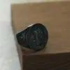 Personalidade Europeia e Americana Retrô Medalha de São Bento Anel de Aço Titânio Hip Hop Punk Tendência Anel Individual Masculino Anel de Dedo Alimentício Venda Direta