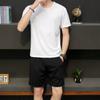 Conjunto de Pantalones Deportivos de Seda Helada Talla Extra para Hombre Camiseta de Manga Corta Pantalones Cortos Secado Rápido Pantalones Casuales Extra Grandes