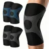 Rodilleras de Punto Transfronterizas de Talla Grande para Correr y Bádminton, Antitorsión, Rodilleras de Alta Elasticidad, Mangas para Pierna de Nailon Transpirable de Talla Extra Grande