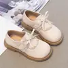 Zapatos para Niñas Zapatos de Princesa para Niños 2026 Nuevo Estilo Primavera y Otoño Niña Pequeña Moño Modernos Suela Suave Zapatos Pequeños de Piel