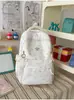 Nova mochila de alta qualidade, simples e fofa, em tons de azul e rosa, mochila de nicho de grande capacidade para meninas do ensino fundamental, médio e universitário