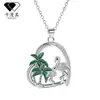 Knn-2 Colar Natureza e Animal Feminino Desenho Animado Joias Transfronteiriças Design de Nicho Flamingo Corrente de Suéter Acessórios