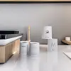 Lixeira Nórdica para Uso Doméstico na Sala de Estar, Quarto, Cozinha, Banheiro, Escritório, Banheiro, Redonda de Camada Dupla, Simples e Reciclável
