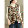 Fotos reales de la colección otoño/invierno 2026: nuevo chaleco de borrego estilo retro para mujer, con franjas contrastantes y que proporciona calor