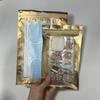 "en stock" bolsa dorada esmerilada mate autoadhesiva artículos de uso diario adornos colgantes ferretería carcasa de teléfono móvil bolsa de embalaje