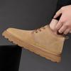Botas de Nieve para Hombre Invierno Noreste Artificial Terciopelo Largo con Forro Polar Suela Gruesa Antideslizante Caña Alta Cálidas para Hombre Zapatos Grandes de Algodón