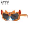 Óculos de sol infantis óculos de sol de desenho animado transformador da moda para meninos à prova de UV Óculos de brinquedo engraçados para fotos de bebês