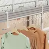 Colgador de Ropa para Cama de Dormitorio Organizador de Almacenamiento de Ropa y Pantalones para Litera Superior de Dormitorio Estudiantil Colgador de Almacenamiento para Barra de Secado de Ropa junto a la Cama