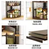 Estante de almacenamiento para cocina, estante triangular para especias de esquina de encimera, estante de almacenamiento de condimentos de esquina, estante de especias multifuncional
