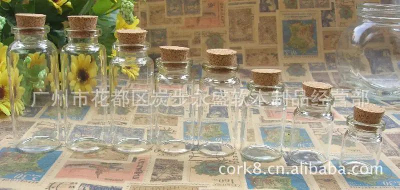 12口径玻璃瓶配软木塞
