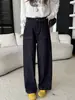 Jeans em formato de pera, estiloso, de bolso duplo, perna curva para mulheres, nova coleção outono 2026, perna reta, caimento solto, calça longa de perna larga