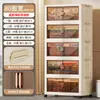 Armario de Almacenamiento Plegable Multifuncional de Múltiples Capas Engrosado para Hogar, Sala de Estar, Dormitorio, Renta, Ropa, Bocadillos, Libros, Juguetes