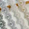Accesorios de Adorno de Encaje con Forma de Vieira, Disponibles en Negro, Gris, Café y Múltiples Colores, con Adornos de Perlas, para Ropa de Alta Gama y Manualidades de Textiles para el Hogar
