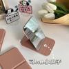 Espejo plegable, espejo de maquillaje portátil, espejo de mano, espejo pequeño para tocador, espejo portátil para dormitorio de estudiantes, escritorio.