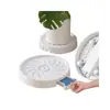 Venta al por mayor de fábrica Bandeja para macetas de flores móvil con ruedas, Soporte universal de rueda de plástico, Rodillo invisible, Base engrosada para maceta
