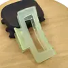 Clip para el Cabello Cuadrado Esmerilado Transfronterizo Amazon Adorno para el Cabello Clip para el Cabello Parte Posterior de la Cabeza Clip Simple Grande para el Cabello Clip de Tiburón