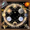 Mantel de Mesa para Cartas del Tarot, Árbol de la Vida, Fases de la Luna, Juego de Cartas del Tarot, Mantel Decorativo para Barajar Cartas, Mantel Decorativo para Juego de Mesa de Misterio de Asesinato Guion