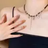 2025 Nuevo Collar de Moda Versátil para Mujer Dulce Fresca Chica Picante Diseño Cadena de Clavícula de Gama Alta Accesorio de Nicho