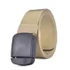 Cinturón Táctico de Lona Cinturón para Hombre Hebilla Automática Cinturón de Plástico No Metálico de Nylon Cinturón Tejido Cinturón para Hombre