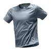 Camiseta Deportiva para Hombre, de Secado Rápido, Manga Corta, Seda de Hielo, Verano, Fitness, Running, Ropa de Entrenamiento de Baloncesto Ligera, Moderna