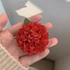 Horquilla de crisantemo de ping pong ~ Clip lateral de flor estilo vacacional francés dulce nuevos accesorios para el cabello tocado primavera 2024