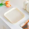 Plato de Hueso de Lujo Ligero para Uso Doméstico, Plato de Plástico Pequeño para Cocina, Bandeja de Desechos de Mesa, Bandeja para Cáscaras de Frutas y Snacks, Plato de Comida