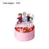 Balão de Látex Rosa Congelante Princesa Elsa com Toalha de Mesa, Pratos de 7 Polegadas e 9 Polegadas de Papel de Seda Decoração Suspensa Mais Vendida