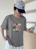 Ventas Directas del Mercado de las Trece Línas: Camiseta de Algodón Copo de Nieve de Verano, Cuello Redondo, Corte Ajustado, Mangas Cortas Versátiles, Suministro para Tienda Física, Envío Directo de Una Pieza