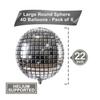 Globo gigante de aluminio disco de 22 pulgadas, globo de aluminio disco 4D gigante, decoración para despedidas de soltero y cumpleaños.