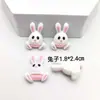 Acessórios de resina diy animal de desenho animado menina bonita cola de creme diy capa de celular joias de beleza material de corda de cabelo patch