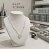 Colar Cruzado de Prata S925 Trevo da Sorte de Quatro Folhas para Mulheres, Corrente de Clavícula Inlaid de Luxo Leve de Nicho com Acessórios de Design Francês