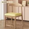Silla de Comedor Minimalista Moderna, Silla de Cuerno de Moda para Restaurante, Cafetería, Mesa de Comedor, Taburete Nórdico de Lujo Ligero con Respaldo para Dormitorio