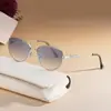 Gafas de sol poligonales de moda europeas y americanas personalizadas para mujer, gafas de sol de alta gama de estilo callejero de moda personalizadas para mujer, transfronterizo
