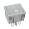 Etl Tianxiang Certificado Americano Grande Kcd1 Kcd5 Gris Sin Luz 4 Pines 2 Velocidades Interruptor de Encendido Basculante 21X25
