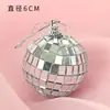 Bela decoração de bolo barra espelho de discoteca bola espelhada bola laser refletiva layout de mesa de sobremesa de festa