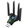 Placa de rede sem fio USB 3.0 alta velocidade 5G sinal de frequência dupla 1300M computador de mesa receptor transmissor wifi através da parede