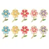 Brincos com Pingente de Florzinha Pequena em Gradiente Perolado Estilo Coreano Estilo Mori Frescos e Simples Acessórios para Cabelo Materiais para DIY