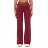 Pantalones de Pierna Ancha Cepillados Otoño e Invierno Zechuang Cintura Alta Color de Contraste Holgados Casuales Ropa Deportiva para Exteriores Running Fitness 7028