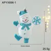Decorações de Natal Enfeites Azuis para Árvore de Natal Animais de Desenho Animado Anjo Pingentes Pequenos Enfeites Decorativos para Pendurar
