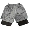 Pantalones Cortos Deportivos de Comercio Exterior Transfronterizos para Hombre Estilo Verano 2026 Doble Capa Falso Dos Piezas Secado Rápido Transpirables Casuales Pantalones Cortos de Baloncesto