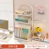 Prateleira de Armazenamento para Mesa Suporte de Livros Estante de Livros Mesa de Estudante Armazenamento de Livros Suporte para Leitura Porta-Arquivos de Escritório Estante Simples