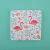 Conjunto série terra de diatomáceas de porta-copos redondos e quadrados, tapetes absorventes e isolantes térmicos com padrão de animais e plantas estilo japonês