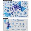 Decoração de Natal Transfronteiriça Floco de Neve Adesivos de Vidro de Janela Decoração de Festa de Natal Presente Papai Noel Adesivos Estáticos