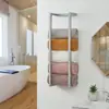 Estante para Toallas de Baño Transfronterizo Colgador de Toallas Barra para Toallas Estante de Almacenamiento Estante para Toallas de Baño Montado en Pared