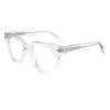 Montura de Gafas Vintage Artística de Clavo de Arroz Marco Redondo para Hombres y Mujeres Montura Gruesa Patilla Ancha Espejo Plano Personalizada de Moda Cara Lisa Montura Versátil